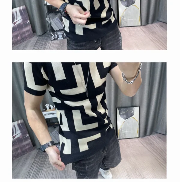 Luxury Men’s Autumn 2024 Slim Fit O-neck Streetwear T-shirt – Image 5