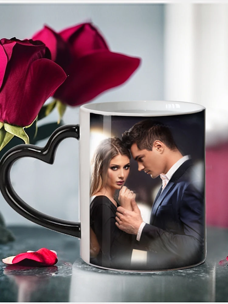 Custom Color Changing Magic Mugs, Heat Activated, Any Image, Photo or Text Printed