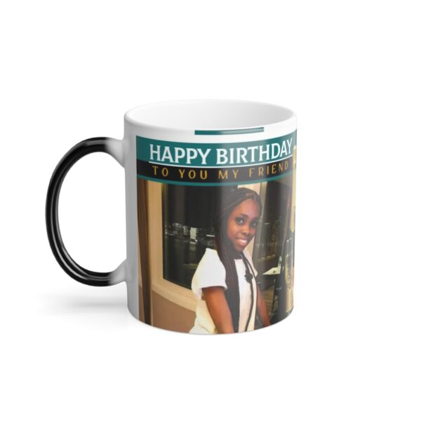 Copy of Happy Birthday Color Morphing Mug - Unique Gift for Friends, Fun Coffee Cup, Personalized Birthday Mug, Color Change Mug, Celebration [...] – Image 4
